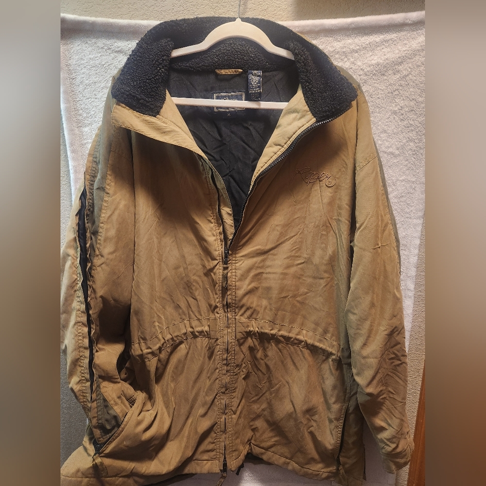 Roper Jacket Mens Medium Brown Sherpa